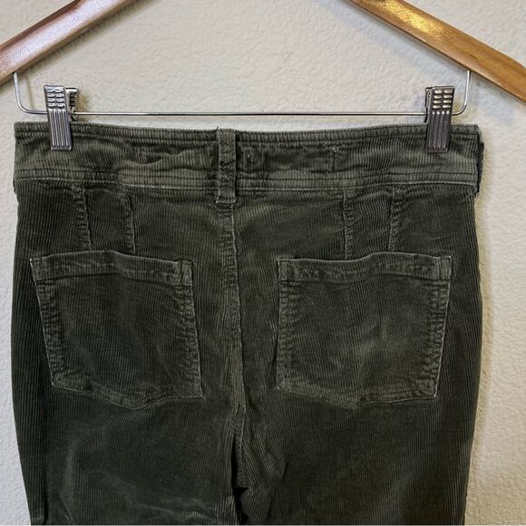 Anthropologie Pilcro High-Rise Bootcut Corduroy Pants Trousers Green Womens 27 - Picture 7 of 9